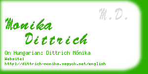 monika dittrich business card